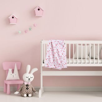 Σεντόνια Σετ Λίκνου Das Home Baby Fun 70x120 4917 Pink-White