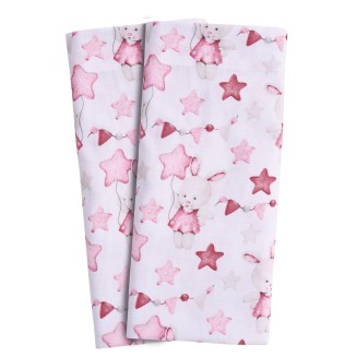 Σεντόνια Σετ Λίκνου Das Home Baby Fun 70x120 4917 Pink-White