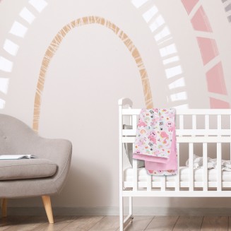 Σεντόνια Σετ Λίκνου 70x120 Das Home Baby Fun 4936 Pink-White