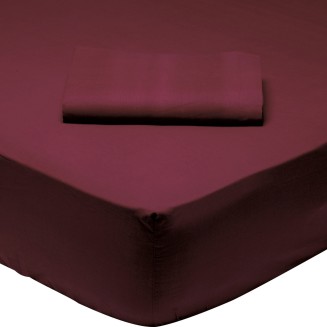 Σεντόνι Μεμονωμένο Ημίδιπλο Με Λάστιχο 120x200+35 Das Home 1014 Μπορντώ