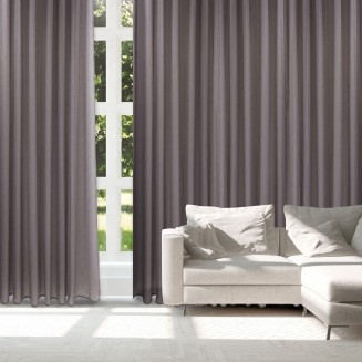 Κουρτίνα Με Κρίκους 300x265 Das Home 2224 Μώβ
