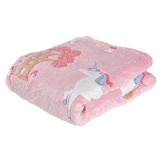 Κουβέρτα Fleece Λίκνου 80x110 Das Home Baby Relax 4866 Λευκό-Μπλέ-Ρόζ