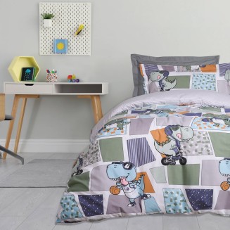 Παπλωματοθήκη Σετ Μονή 160x240 Das Home Kid 4874