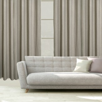 Κουρτίνα Με Κρίκους 140x270 Das Home 2260 Σπαγγί Σκούρο