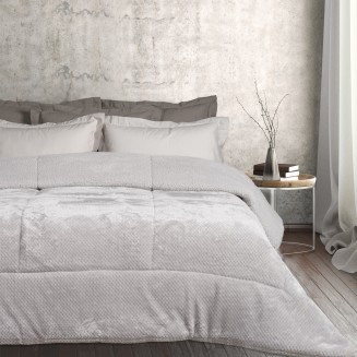 Κουβερτοπάπλωμα Υπέρδιπλο 220x240 Das Home Sherpa 1182 Ice,Grey