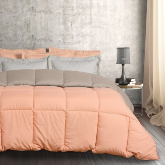 Πάπλωμα Υπέρδιπλο 220x240 Das Home Happy 9641 Dark Grey-Terracotta
