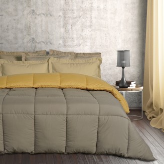 Πάπλωμα Υπέρδιπλο 220x240 Das Home Happy 9643 Dark Grey-Ochre