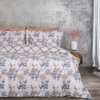 Παπλωματοθήκη Σετ Υπέρδιπλη 220x240 Das Home Casual 5422 Blue,Taupe