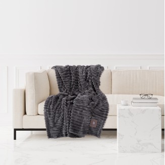 Κουβέρτα Fleece Καναπέ 130x170 Greenwich Polo Club 3486 Grey