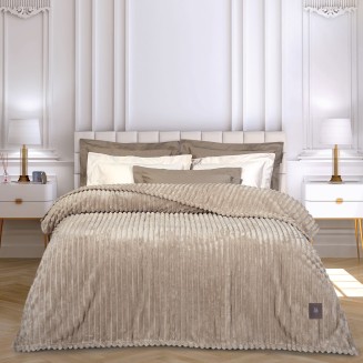 Κουβέρτα Fleece Μονή 160x220 Greenwich Polo Club 3485 Beige