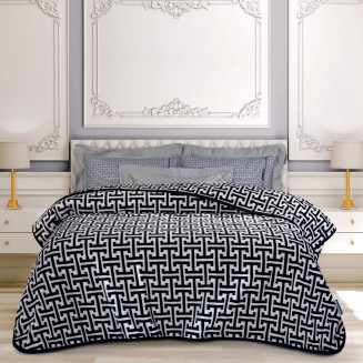 Κουβέρτα Velour Υπέρδιπλη 220x240 Greenwich Polo Club 2213 ΕΜΠ Black-Grey