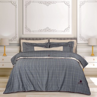 Παπλωματοθήκη Σετ Υπέρδιπλη 220x240 Greenwich Polo Club  2193 Γκρι,Μπεζ