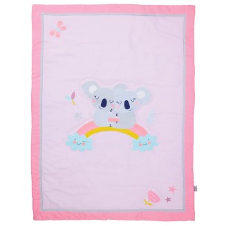 Κουβερλί Κούνιας 110x150 Das Home Baby Fun 4934 Grey-Pink