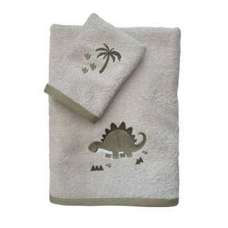 Πετσέτα Σετ 2 Τεμαχίων Das Home Fun 4937 Beige-Olive