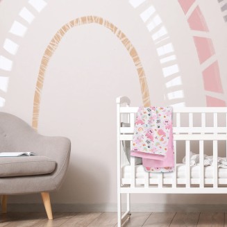 Σεντόνια Σετ Λίκνου 70x120 Das Home Baby Fun 4936 Pink-White