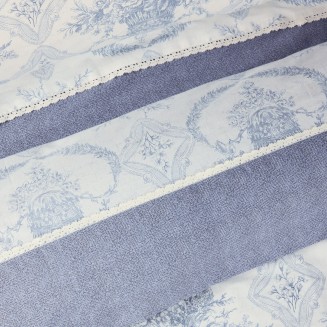 Κουβερλί King Prestige 230x250 Das Home 1696 Blue-Ecru