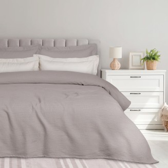 Κουβέρτα Πικέ Μονή 160x240 Das Home 495 Taupe