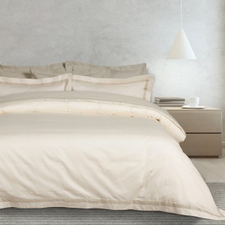 Παπλωματοθήκη Σετ Υπέρδιπλη 220x240 Das Home Executive 1699 Ivory