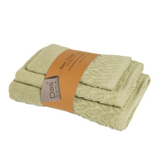 Πετσέτα Σετ 3 Τεμαχίων Das Home Best 782 Olive