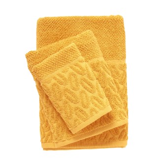 Πετσέτα Σετ 3 Τεμαχίων Das Home Best 784 Ochre
