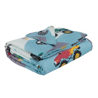 Κουβερλί Μονό Kids 160x240 Das Home 4926 Green-Grey