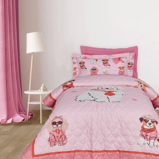 Κουβερλί Μονό Kids 160x240 Das Home 4938 Pink