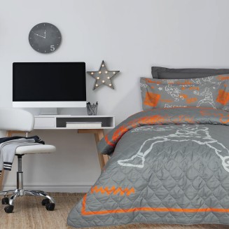 Κουβερλί Μονό Kids 160x240 Das Home 4941 Grey-Orange