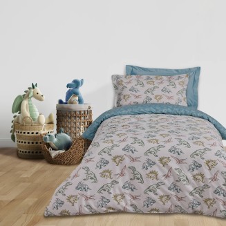 Σεντόνια Σετ Μονά 170x260 Das Home Kids 4930 Blue-Grey