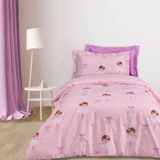 Σεντόνια Σετ Μονά 170x260 Das Home Kids 4933 Pink