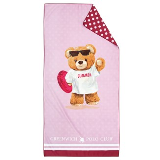 Πετσέτα Θαλάσσης  70x140 Junior Greenwich Polo Club 4039 Fuschia-Pink