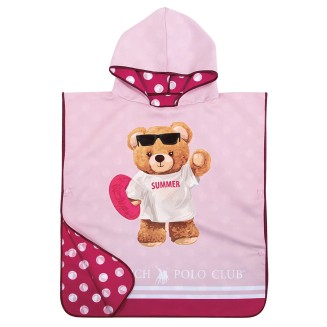 Πόντσο Παιδικό 50x115 Greenwich Polo Club 4039 Pink