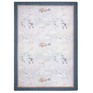 Κουβερλί Κούνιας 110x150 Greenwich Polo Club Βaby Essential 8852 Grey