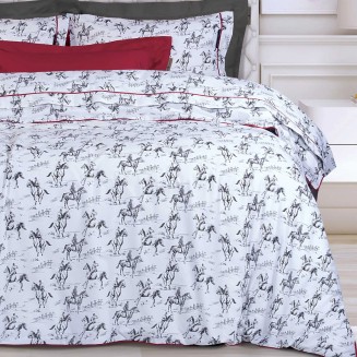 Σεντόνια Σετ King 260x280 Essential Greenwich Polo Club 2263 Black-White