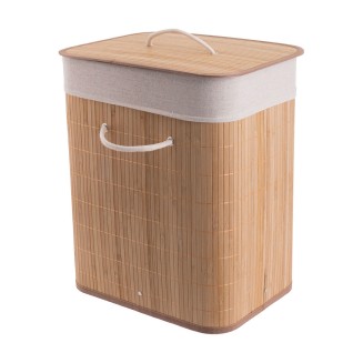 Καλάθι Απλύτων Bamboo Essentials Πτυσσόμενο Ορθογώνιο 60lt Estia 02-12816