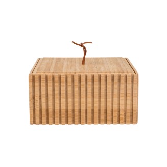 Κουτί Αποθήκευσης Και Οργάνωσης Μπάνιου Bamboo Essentials 15x15x7 Estia 02-13103