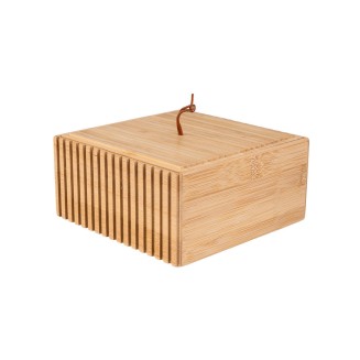 Κουτί Αποθήκευσης Και Οργάνωσης Μπάνιου Bamboo Essentials 15x15x7 Estia 02-13103
