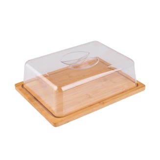 Βαση Τυριων Bamboo Essentials Με Πλαστικό Καπακι 24X18X7.5Cm Estia 01-12960