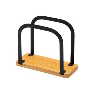 Χαρτοπετσετοθηκη Bamboo Essentials Ορθια Μεταλλικη 15X6X12.5Cm Μαυρη Estia 01-13172