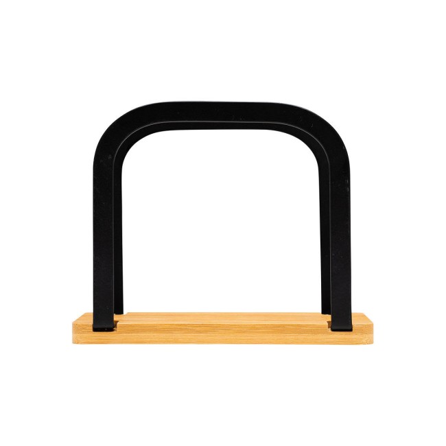 ESTIA ΧΑΡΤΟΠΕΤΣΕΤΟΘΗΚΗ BAMBOO ESSENTIALS ΟΡΘΙΑ ΜΕΤΑΛΛΙΚΗ 15x6x12.5cm ΜΑΥΡΗ