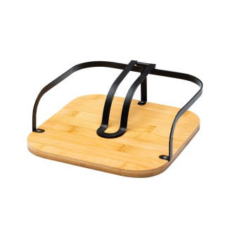 Χαρτοπετσετοθηκη Bamboo Essentials Τετραγωνη Μεταλλικη 20X20X7Cm Estia 01-13202