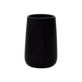 Ποτηράκι Μπάνιου Πορσελάνης 8.70x13.00 Estia Bamboo Μαυρο 02-4606