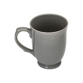 Κούπα Του Καφέ Estia Athénée Πορσελάνινη Ανάγλυφη 340ml Grey 07-13745