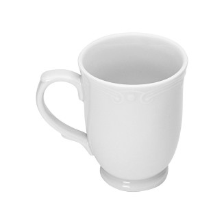 Κούπα Του Καφέ Estia Athénée Πορσελάνινη Ανάγλυφη 340ml White 07-13523