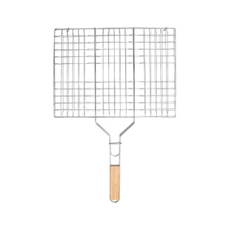 Σχαρα Ψησιματος Barbeque Μεταλλικη 49X30Cm Με Ξυλινη Λαβη Estia 05-9489