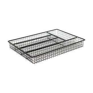 Θηκη Συρταριου Metal Black  Μεταλλικη 36X26Cm Μαυρη Estia 01-5658