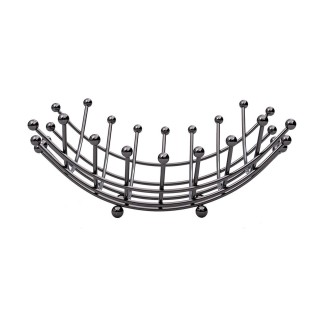 Φρουτιερα Elegant Nickel Black Απο Κραμα Ψευδαργυρου Estia 01-5672