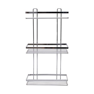 Εταζέρα Estia Elegant Μεταλλικη Ισια 3 Θεσεων 46X25X12.5Cm Χρωμιου 02-8697