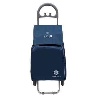 Καρότσι Λαικής Estia Ecomax Υφασματινο 40Lt Μπλε 04-9380