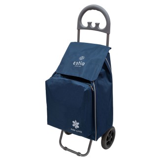 Καρότσι Λαικής Estia Ecomax Υφασματινο 40Lt Μπλε 04-9380