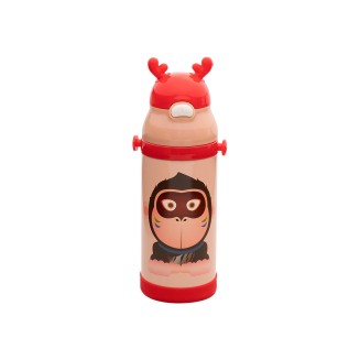 Θερμός 350ml Estia Παιδικό Animals Ανοξείδωτο Gorilla Red 01-10966